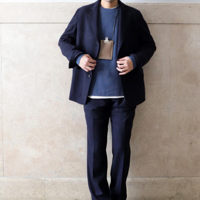 COMOLI(コモリ)のAURALEE -Wool Cashmere Flannel Slacks- A メンズのパンツ(スラックス)の商品写真