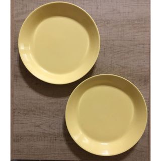 イッタラ(iittala)のイッタラ ティーマ プレート 21cm イエロー 廃盤 TEEMA レア 2枚(食器)