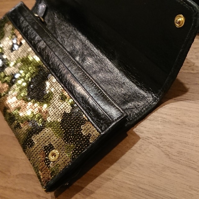 PRADA(プラダ)の【むぎさま専用】プラダ 迷彩スパンコール長財布 レディースのファッション小物(財布)の商品写真