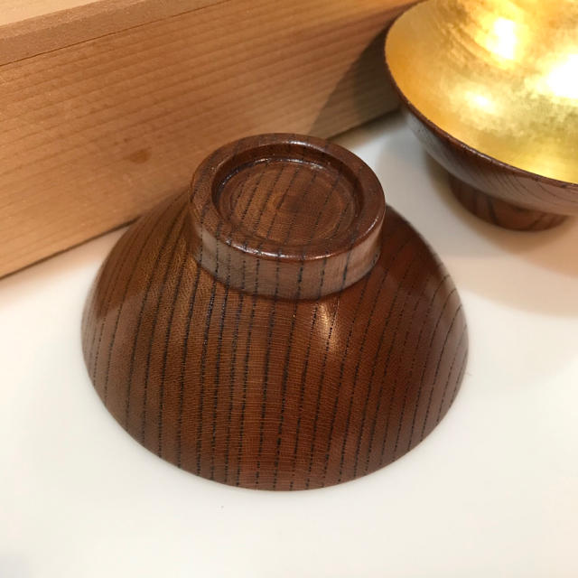 山中木製漆器 ぐい呑 4つセット - キッチン/食器