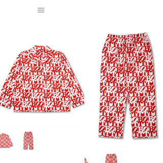シュプリーム(Supreme)のbott Square Logo Pajama(red) ボット(スウェット)
