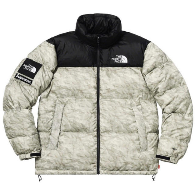 The North Face Paper Print Nuptse Jacket