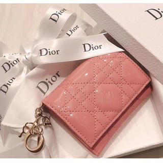 Christian Dior カーフスキン Lady Dior ウォレット 限定カラー ピンクの通販 By エトワール S Shop クリスチャンディオールならラクマ