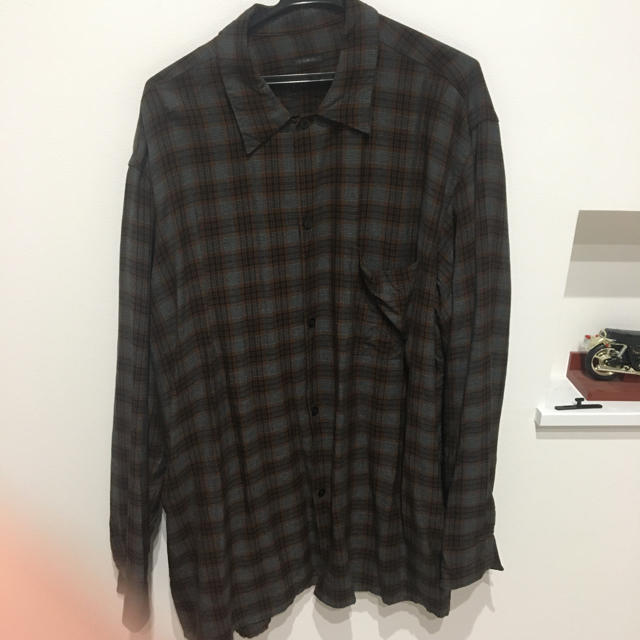 comoli 19ss オープンカラーシャツ　レーヨン