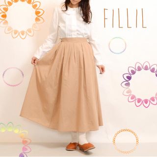 メルロー(merlot)の★超大特価★早い者勝ち【Fillil/フィリル】フレアコットンスカート★黒(ロングスカート)