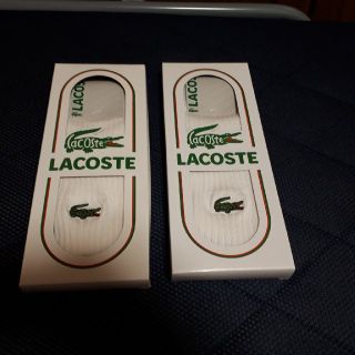 ラコステ(LACOSTE)のラコステ白ソックス2個(ソックス)