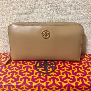 トリーバーチ(Tory Burch)のTORY BURCH 長財布 ベージュ レザー(財布)