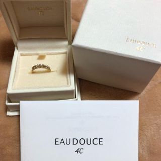 ヨンドシー(4℃)のeau douce 4℃ Ｋ10 YGピンキーリング 2号 (リング(指輪))