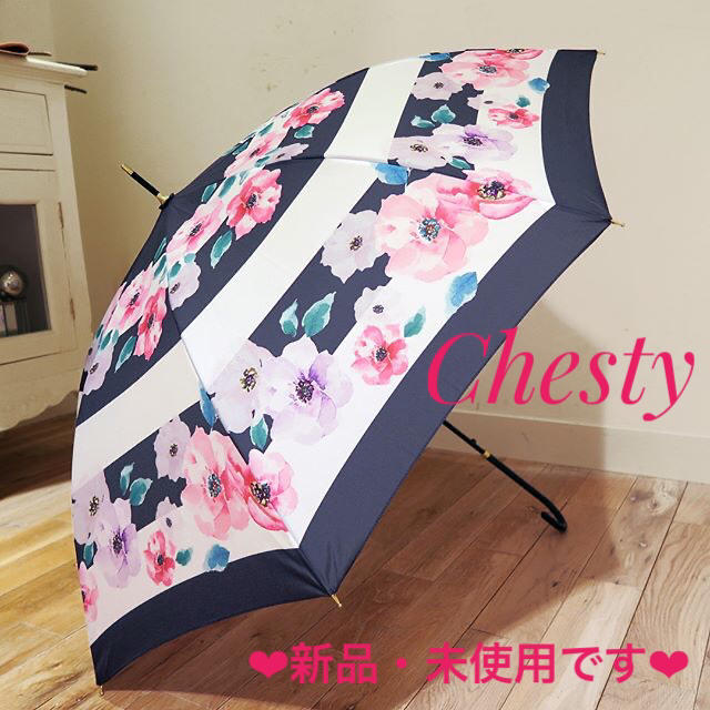 Chesty(チェスティ)の【miwa15様】新品＊チェスティ 花柄 雨傘 レディースのファッション小物(傘)の商品写真