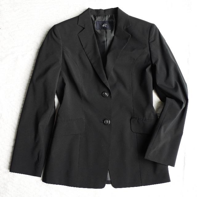 4℃(ヨンドシー)の４℃ スーツ クリーニング済／ブラック／Ｍ レディースのフォーマル/ドレス(スーツ)の商品写真