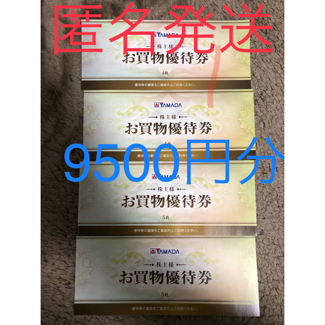 新品、本物、当店在庫だから安心 ヤマダ電機株主優待 500優待✖︎19 ...