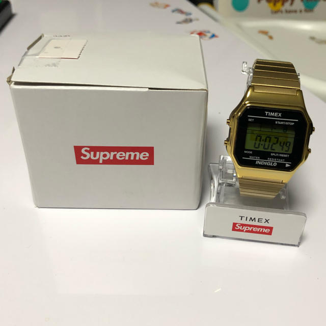 supreme Timex Digital watch gold