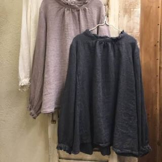 ネストローブ(nest Robe)の専用   リネンエラスタンドフリルブラウス(シャツ/ブラウス(長袖/七分))