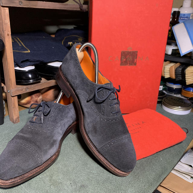 Crockett&Jones(クロケットアンドジョーンズ)のCARMINA スウェード  5 レディースの靴/シューズ(ローファー/革靴)の商品写真