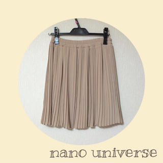 ナノユニバース(nano・universe)の美品ナノユニバース☆プリーツスカート(ミニスカート)