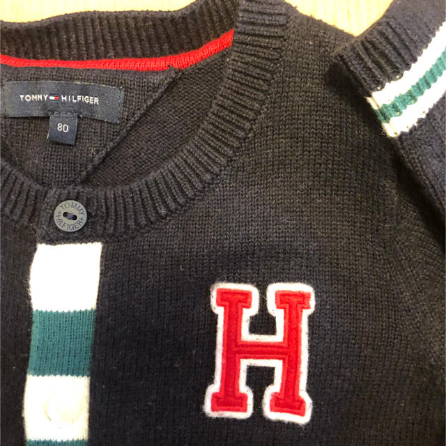 TOMMY HILFIGER(トミーヒルフィガー)のTOMMY HILFIGER キッズ　カーディガン キッズ/ベビー/マタニティのベビー服(~85cm)(カーディガン/ボレロ)の商品写真