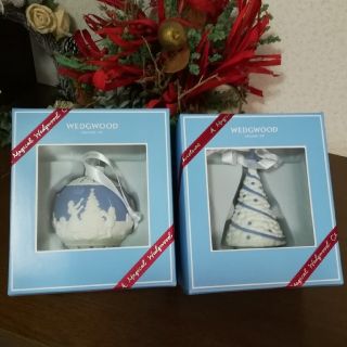 ウェッジウッド(WEDGWOOD)の【新品】送料無料 ウェッジウッド オーナメント セット TREE (置物)