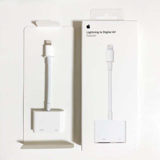 Apple(アップル)のApple Lightning to Digital AV Adapter スマホ/家電/カメラのテレビ/映像機器(映像用ケーブル)の商品写真