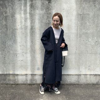 ザラ(ZARA)のmite✳ノーカラービッグシルエットコート(ロングコート)