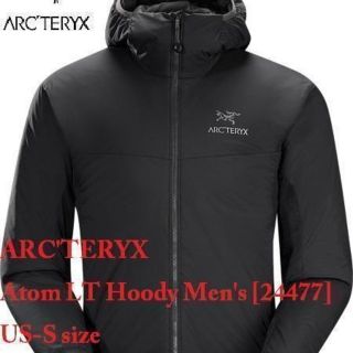 アークテリクス(ARC'TERYX)のアークテリクスアトムLT フーディー Ｓサイズ ブラックメンズ(マウンテンパーカー)