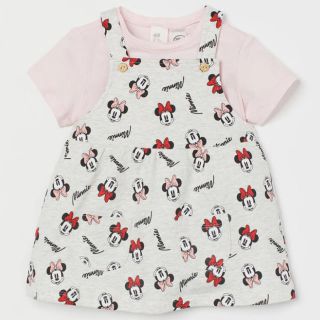 エイチアンドエム(H&M)の【H&M Minnie mouse サロペットワンピース】(ワンピース)