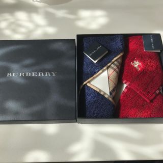 バーバリー(BURBERRY)のバーバリー　タオルハンカチ　2枚セット(ハンカチ/ポケットチーフ)