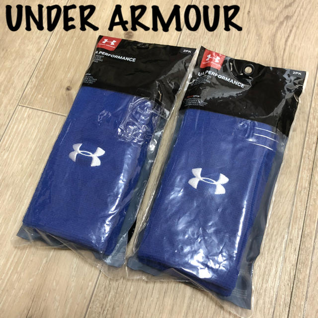 UNDER ARMOUR(アンダーアーマー)の訳あり特価‼️ アンダーアーマーリストバンド アンダーアーマー リストバンド 青 メンズのアクセサリー(バングル/リストバンド)の商品写真