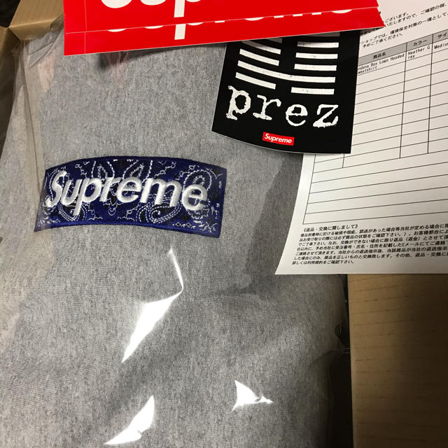 【L】Bandana Box Logo Hooded Sweatshirt