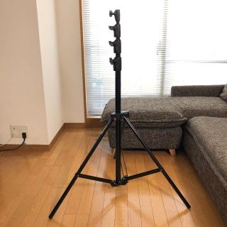 マンフロット(Manfrotto)の【美品】Manfrotto アルミ製ライトスタンド  1004JBAC(ストロボ/照明)