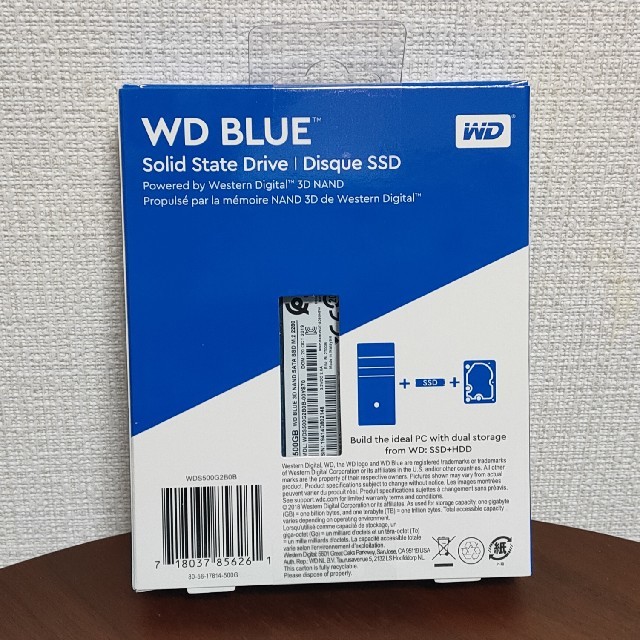 新品未開封 500GB WD Blue 3D NAND M.2 SATA 1