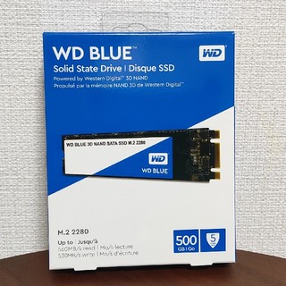 新品未開封 500GB WD Blue 3D NAND M.2 SATA(PCパーツ)