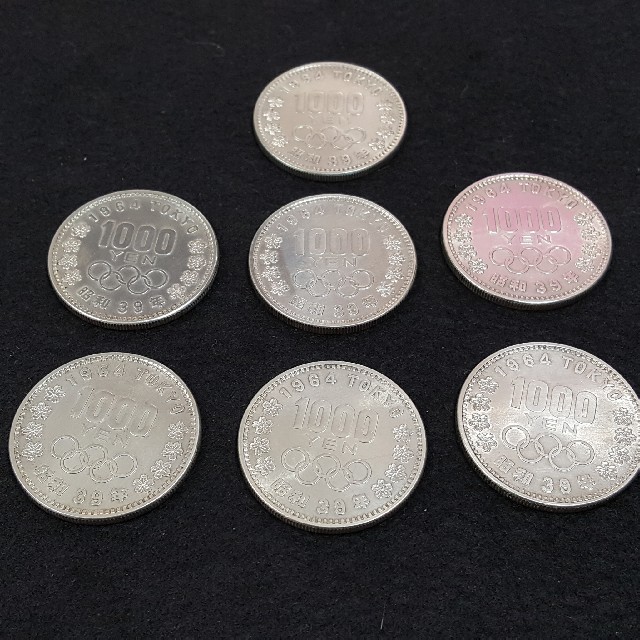 1964年 東京オリンピック記念1000円銀貨 7枚セット