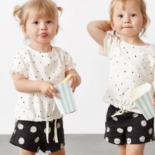 ザラキッズ(ZARA KIDS)のzarababy  ドットセットアップ(Tシャツ/カットソー)