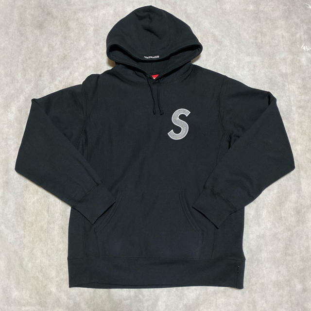 Supreme S Logo Hooded Sweatshirt L 黒