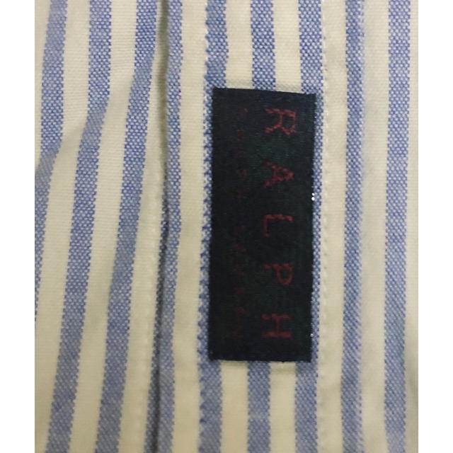 Ralph Lauren(ラルフローレン)のRALPH 水色ボーダーシャツ　レディースSサイズ レディースのトップス(シャツ/ブラウス(長袖/七分))の商品写真