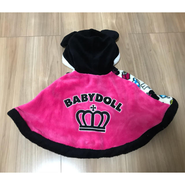 BABYDOLL(ベビードール)のぽよ★様専用 BABYDOLL ポンチョ ミニーちゃん キッズ/ベビー/マタニティのベビー服(~85cm)(ジャケット/コート)の商品写真