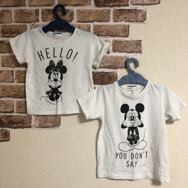 Disney ディズニー 兄妹ペアtシャツの通販 By 子供服とhandmade ディズニーならラクマ
