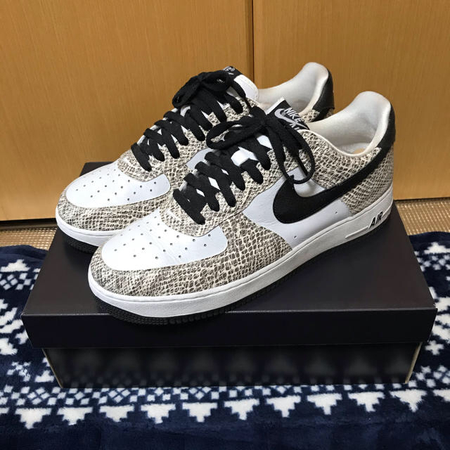 スニーカーNIKE AIR FORCE 1 LOW COCOA SNAKE 白蛇