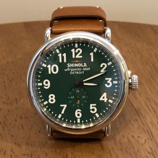 デトロイト　SHINOLA シャイノラ　レザーベルト時計