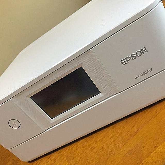 EPSON インクジェット プリンター EP-881AW 白スマホ/家電/カメラ