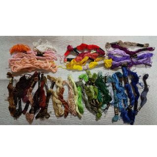 刺繍糸 ししゅう糸 工場使用残り品(生地/糸)