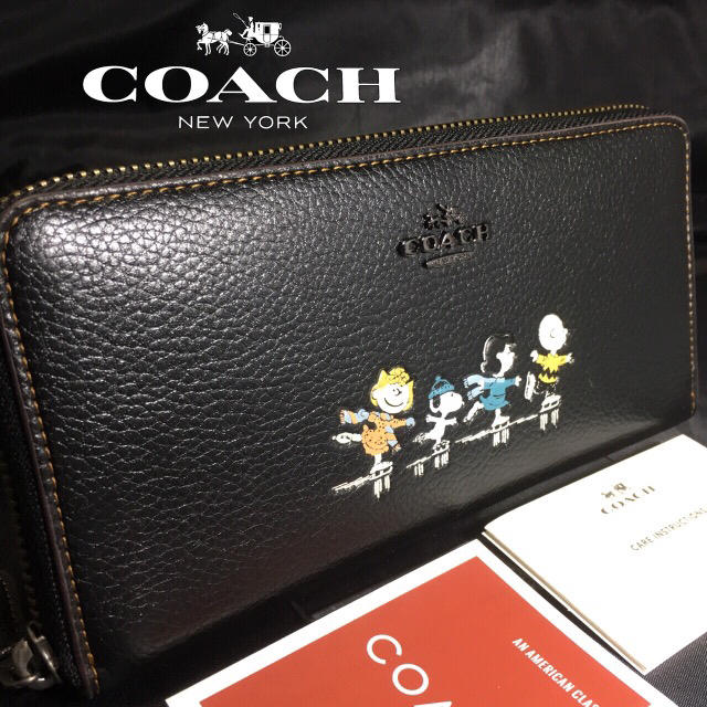 COACH(コーチ)のプレゼントにも❤️新品コーチ×スヌーピー正規品ラウンドファスナー長財布 レディースのファッション小物(財布)の商品写真