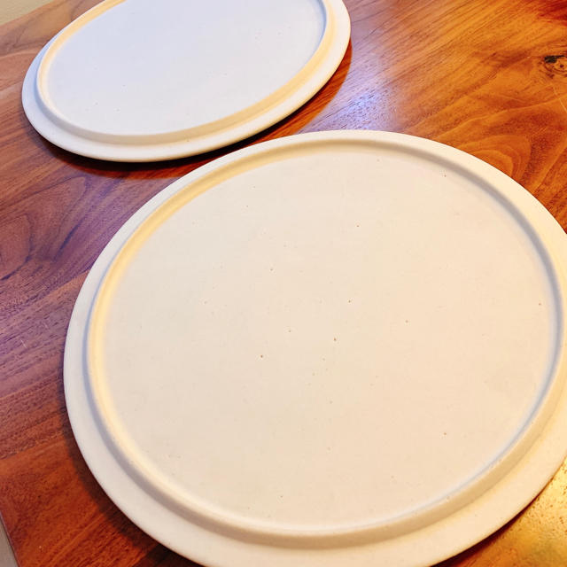 船串篤司 プレート28cm ホワイト作家陶器 笠間 2枚セットの通販 船串篤司 プレート28cm ホワイト作家陶器 笠間 2枚セットの通販