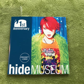 京急　hide MUSEUM 1st Anniversary パスネットカード(ミュージシャン)