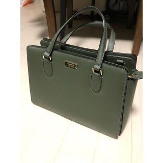 ケイトスペードニューヨーク(kate spade new york)のハンドバッグ　ショルダーバッグ　カーキ(ハンドバッグ)