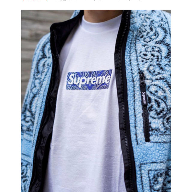 新品未開封⬛️記載サイズSupreme Bandana Box Logo Tee