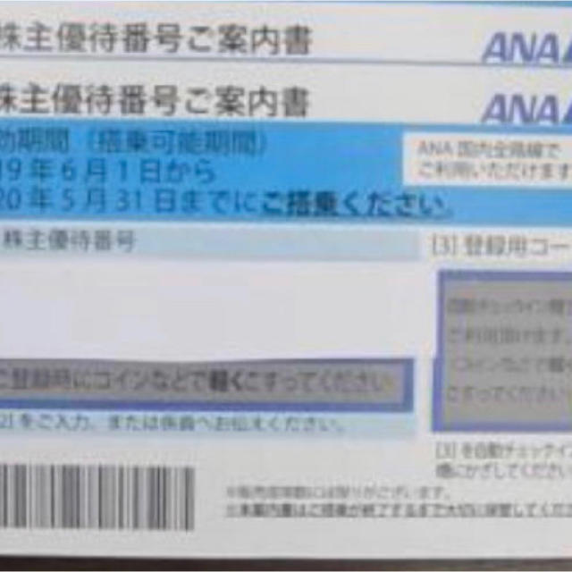 【送料無料】ANA 全日空 株主優待 2枚セット