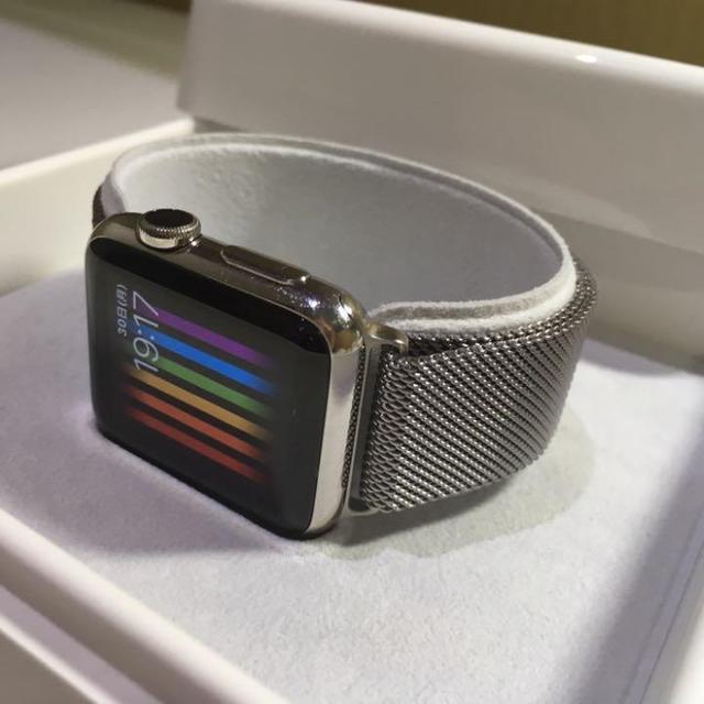 Apple Watch - Apple Watch Stainless Steel 42mmの通販 by トロコスのお店｜アップルウォッチならラクマ 高品質安い