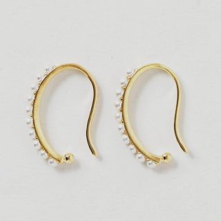 イエナ(IENA)のRound pearl gold earcuff No.194(ピアス)