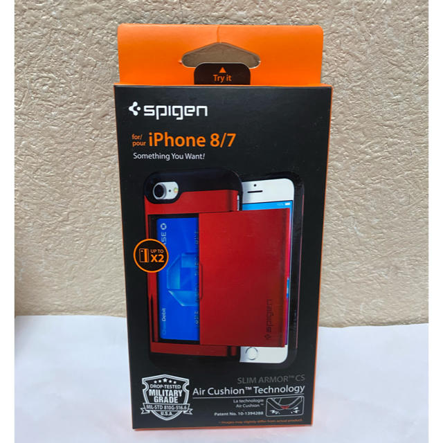 Spigen(シュピゲン)のSPIGEN 042CS21725 iPhone8 ケース カバー カード入れ スマホ/家電/カメラのスマホアクセサリー(iPhoneケース)の商品写真